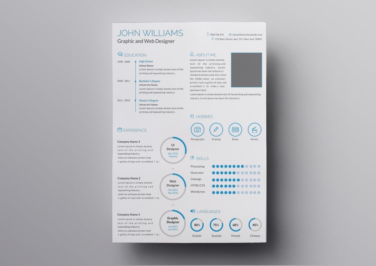 resume template for mac